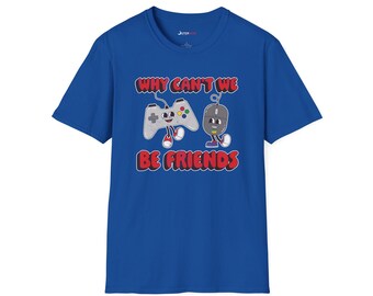 Be Friends in Gaming T-Shirt, Console & PC Gaming Tee, Positivity Shirt, Non-Toxic Gamer Gift