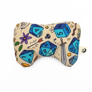 Wrist Cushion - Made with Dnd Blue Dice Fabric, Carpal Tunnel Support