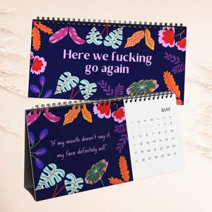 Sarcastic Desk Calendar 2025, Funny Quotes Daily, Sassy & Hilarious Office Gift, Perfect Gag Gift for Coworkers