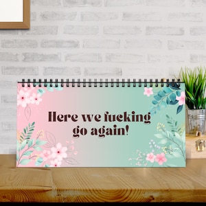2025 Sarcastic Desk Calendar, Funny Quotes Daily, Sassy & Hilarious Office Gift, Perfect Gag Gift for Coworkers