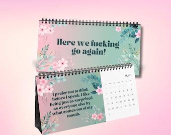 Sarcastic Desk Calendar 2026: Funny Gag Gift for Coworker