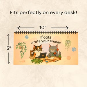 Funny Cat Desk Calendar 2026: Sarcastic Demotivational Office Gift