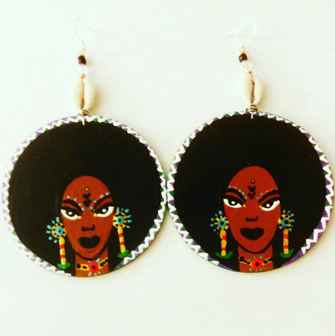 Shara Indigenous Medicine GODDESS Earrings Healing Art Reiki - Etsy