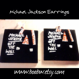 Of THE Wall Michael Jackson Earrings (Hand Painted Earrings)