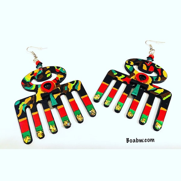 Afro Earrings - Etsy