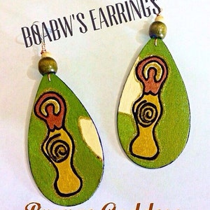 Bronze Goddess Earrings