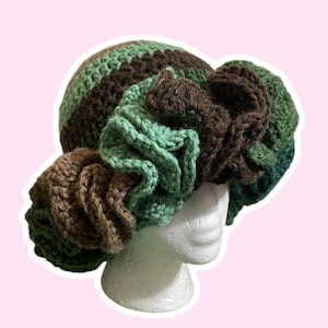 Multicolored Ruffle Hat (Earth)