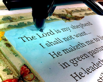 23rd Psalm Wall Hanging, throw