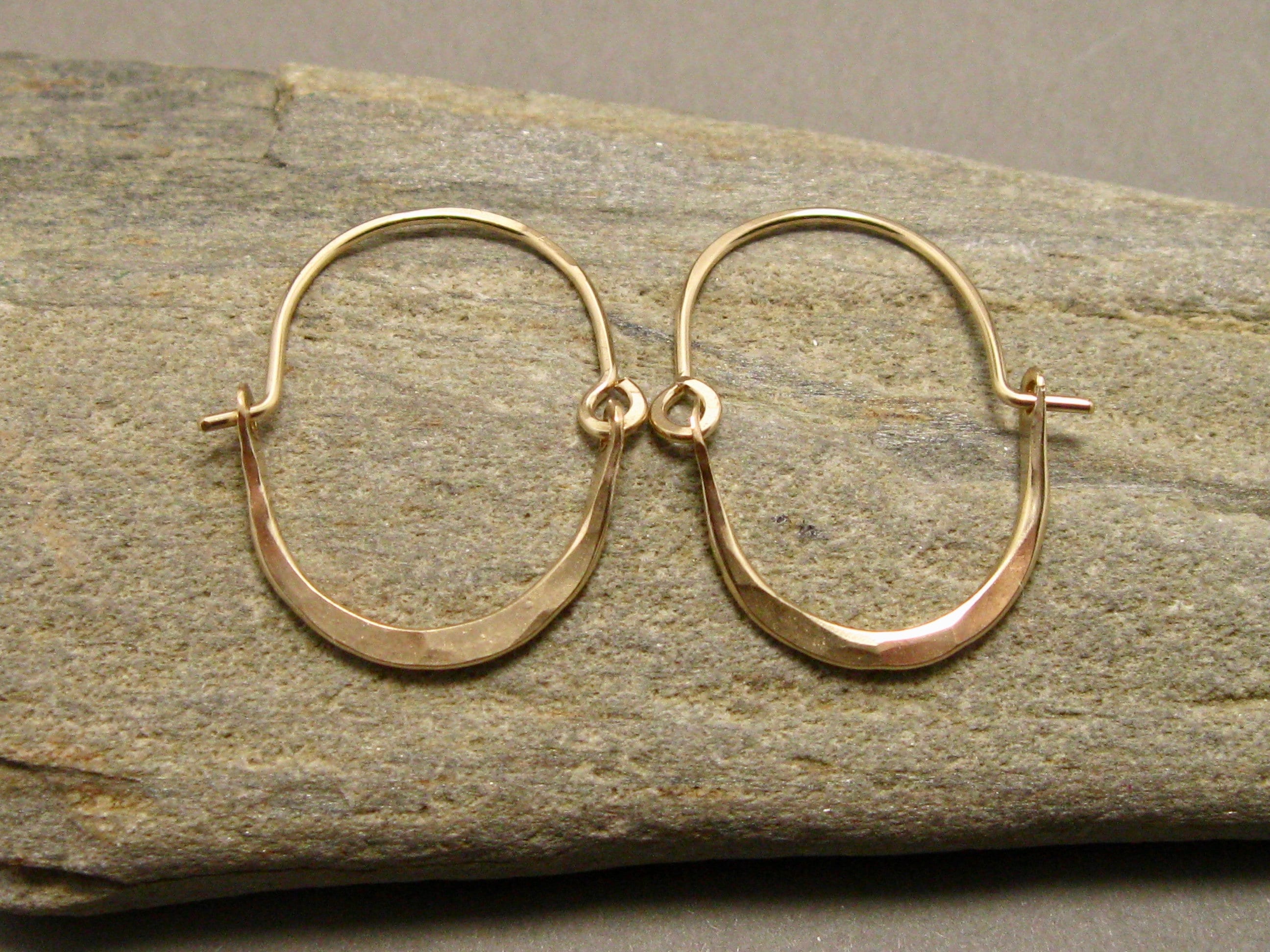 Handmade gold hoop earrings deals