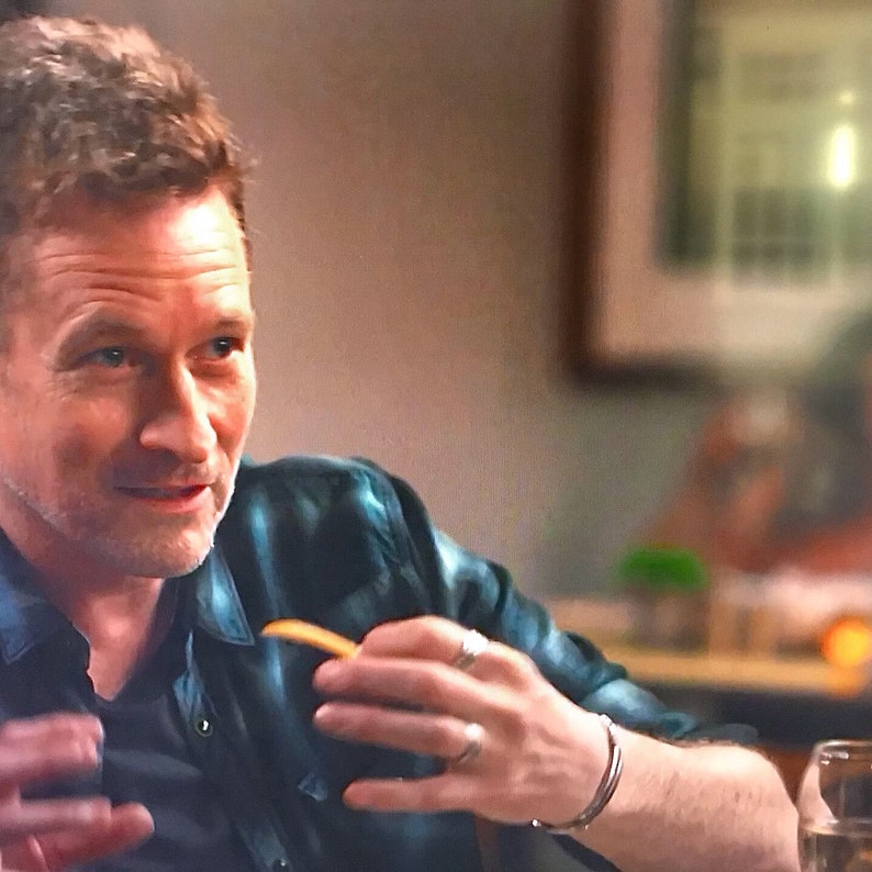 Men's Rustic Sterling Silver Cuff as Seen on Big Little Etsy