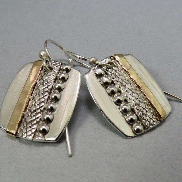 • HERD OF BUNNIES • mixed metal earrings