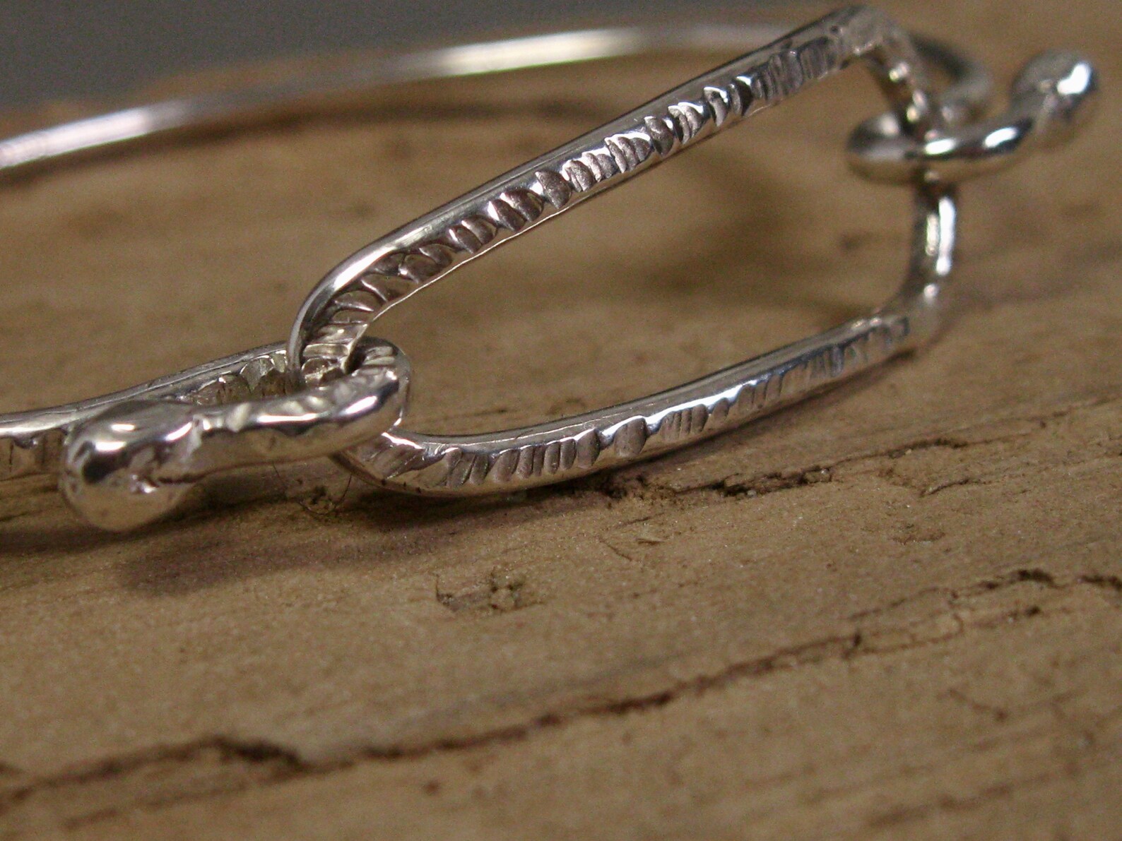 Sterling Silver Handcrafted Asymmetrical Latch Bracelet Etsy Australia