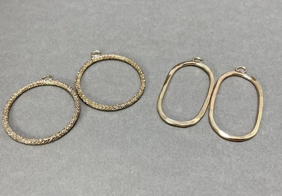 Gold Filled Handcrafted Hoop Earring Jackets for Stud Earrings