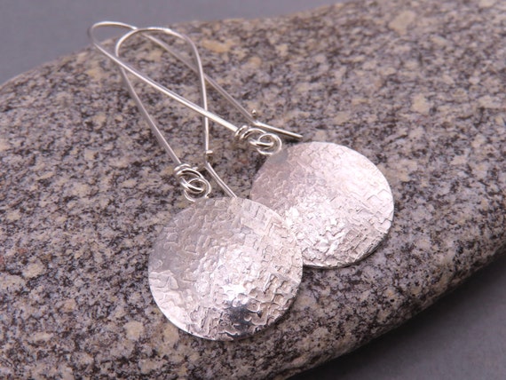 Orecchini Pendenti A Goccia In Argento Sterling Con Ametista Fatti A Mano - Italia - Foto 3