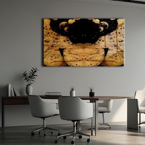 Abstract Leopard Tempered Glass Wall Art: Modern Animal Decor