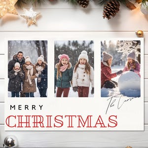 printable christmas card - christmas card template - minimalist holiday card - family holiday card - happy holidays card - merry christmas