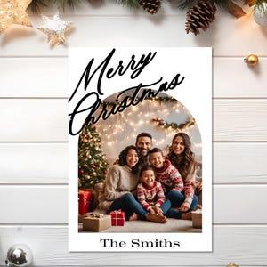 printable christmas card - christmas card template - minimalist holiday card - family holiday card - happy holidays card - merry christmas
