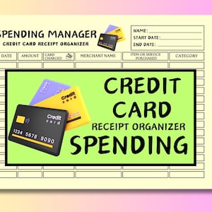 Organisator für Kreditkartenbelege. Speichert und organisiert Ihre Quittungen. Verfolgt Ihre Kreditkarte & Debitkarte Verwenden Sie Kreditkarten Log, sofortiger Download