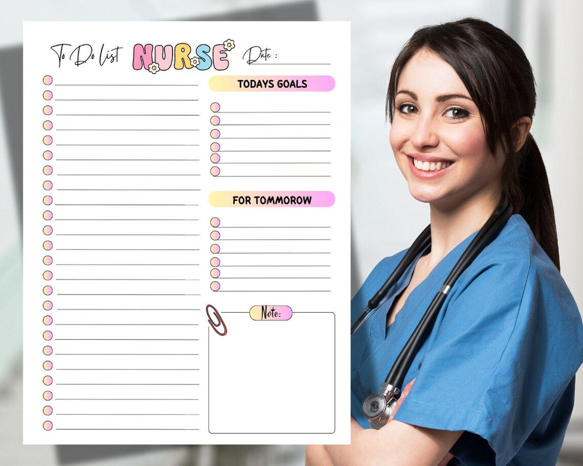 Printable Nurse to Do List, Nurse Notes Template, Medsurg Nurse ...