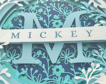 Custom Name Shadowbox | Personalized Art | Unique Gift for Any Occasion