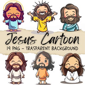 18 graziose opere d'arte di Gesù, clipart di immagini di Gesù, opere d'arte cristiane, clipart della Bibbia, arte digitale del paradiso, diario spazzatura della natività