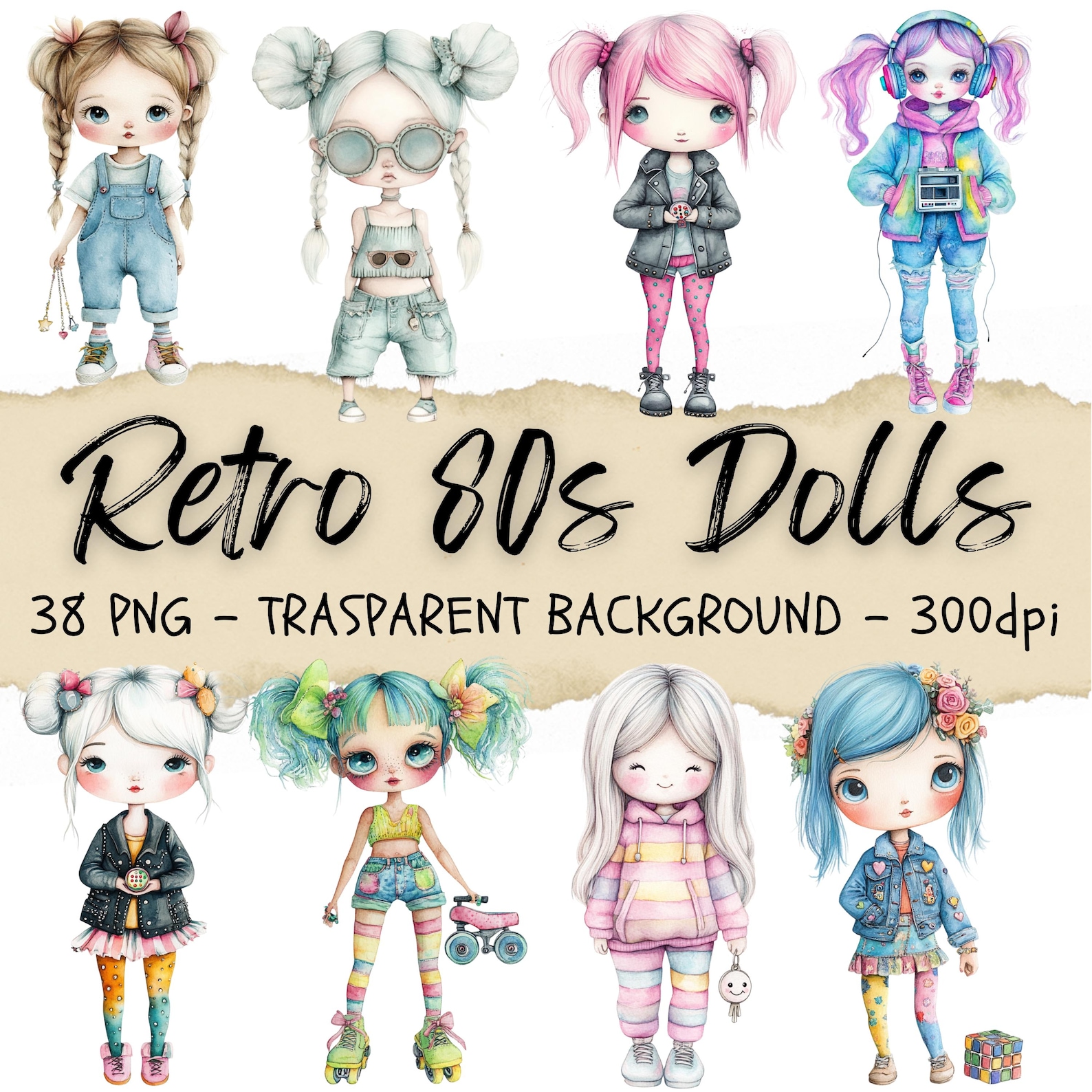 38-retro-paper-dolls-1980s-doll-clipart-retro-80s-clipart-vintage