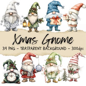 39 kerstkabouter clipart, winterkabouter clipart, fantastisch wezen, tuinafbeeldingen, herfst png, fantasie, junk Journal