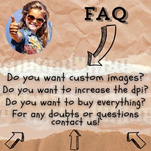 May include: FAQ: Do you want custom images? Do you want to increase the dpi? Do you want to buy everything? For any doubts or questions contact us!