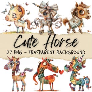 27 Clipart cheval, Clipart anniversaire Animal, cheval mignon Png, Steampunk, Animal licorne, autocollants, Invitation de journal indésirable