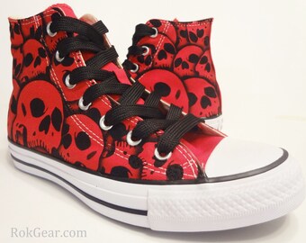 converse skull high tops