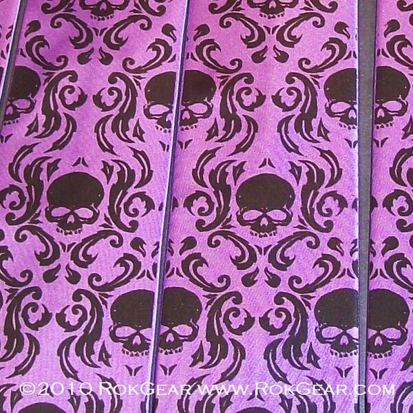 Damask - Purple Mens Necktie Black Chronic Damask - microfiber ties available in 59 colors.