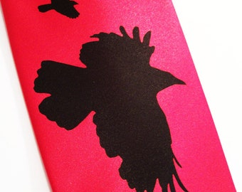 Mens necktie custom colors print to order - Murder of Crows design by RokGear