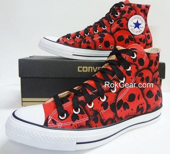 converse skull trainers