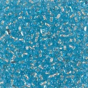 Miyuki 4mm Magatama Seed Bead Silver Lined Cobalt Blue 23g Tube (20)