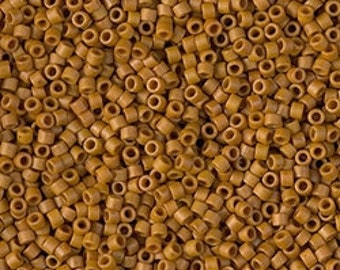 11/0 Matte Op Glazed Toast Miyuki Delica, 10-gram bag, 11-DB-2236