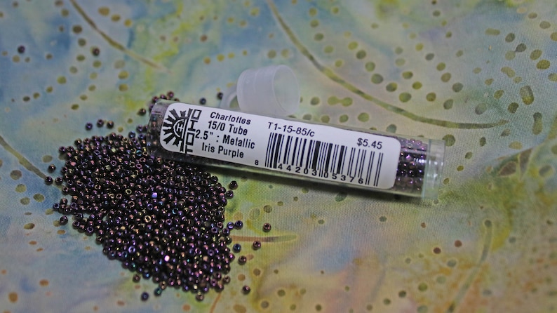 Purple Toho Charlotte Color#T1-15-85c 150 Metallic Iris Aprox 8 grams 2.5 Tube