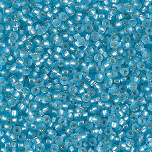 11-18, Miyuki 22g Silver Lined Aqua 11-18, Miyuki 22g Silver Lined Aqua