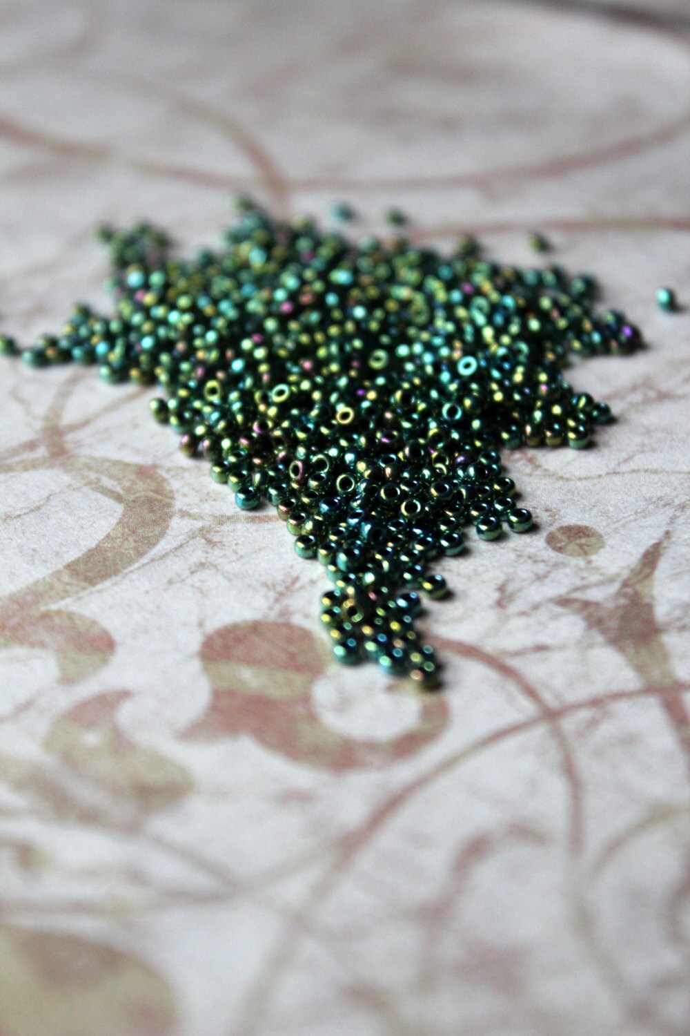 11/0 Met Malachite Green Iris Miyuki seed beads, 15gr bag color # 11-468