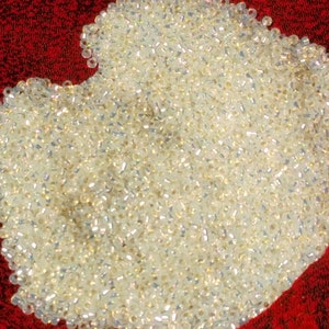 15/0 Gilt lined White Opal Miyuki seed bead, 10 gram bag, 15-551 (Like DB 221)