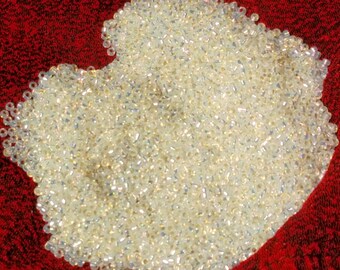 15/0 Gilt lined White Opal Miyuki seed bead, 10 gram bag, 15-551 (Like DB 221)