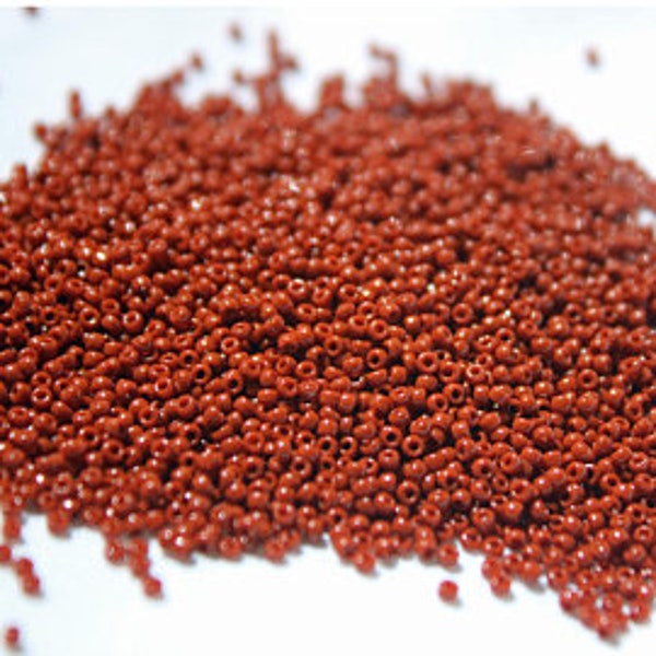 11/0 Terra Cotta Opaque Toho seed bead, 15 gram bag, Color # TR-11-46L