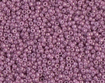 15/0 Op Dark Orchid Luster Miyuki seed bead, 10 gram bag, Color# 15-1867