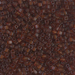 Tr Dark Topaz - 1.8mm Cube, Miyuki 8.2g Tr Dark Topaz - 1.8mm Cube, Miyuki 8.2g
