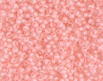 11/0 SF Baby Pink Lined crystal Miyuki seed bead, 15-gram bag, 11-1934.