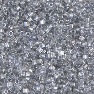 11-242, Miyuki 22g Pewter Lined Sparkle Crystal 11-242, Miyuki 22g Pewter Lined Sparkle Crystal
