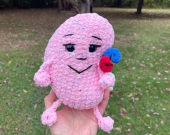 Pee-nelope Kidney Plushie pink: Kidney Transplant Awareness Gift