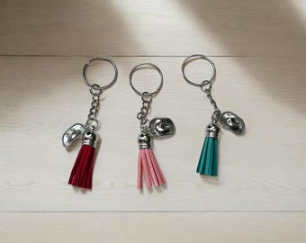 Cowboy Hat Keychain | Cowgirl Gift Keyring | Lucky horseshoe | Cowgirl boot | Customizable | Country Gift Keychain | Bachelorette Gift