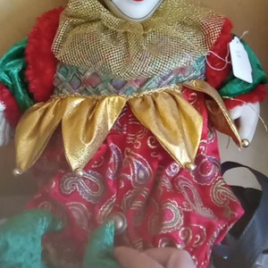vintage large porcelain clown doll