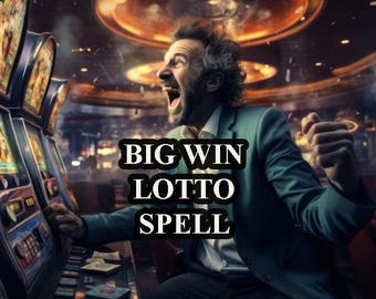 Ultimate BIG WIN Lotto Spell – Powerful Lottery & Jackpot Magic, Luck Spell for Gambling Success, Win the Lottery with Mystic Energy
