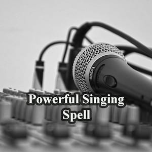 Sort de chant puissant pour la maîtrise vocale, amélioration de votre sortilège de voix, ultime confiance en soi sur scène, transformation des compétences de chant